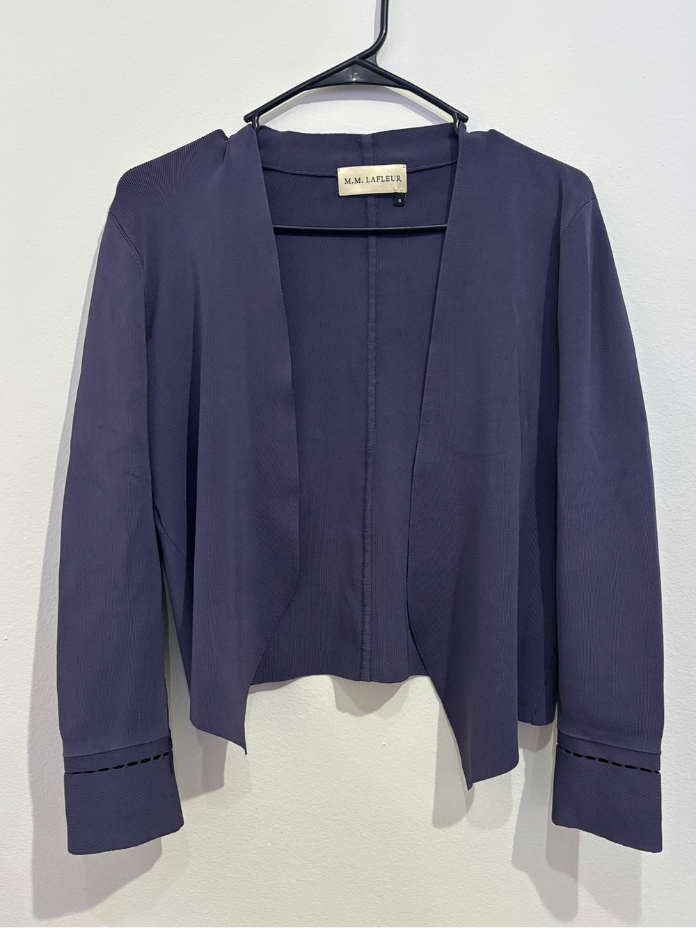 MM Lafleur Blue Violet Cardigan Size Small